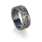 Todd Reed ring in sterling silver and 22 karat yellow gold